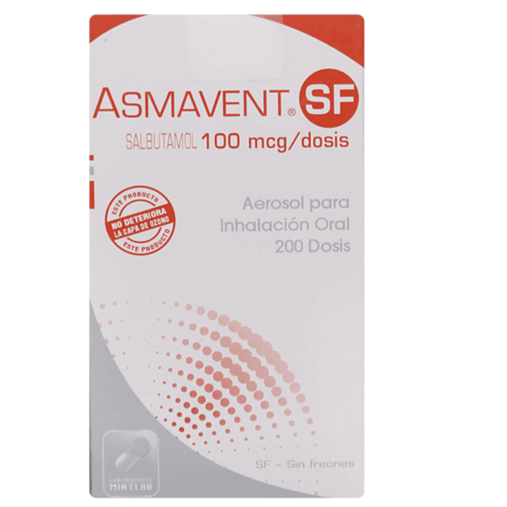 Asmavent SF Salbutamol Inhalador 200 Dosis. 1