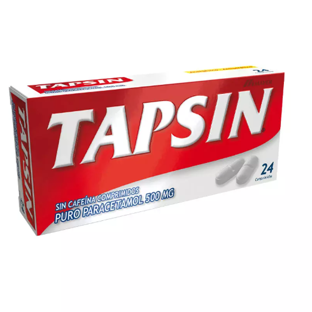 Tapsín (B) Paracetamol 500 mg 24 Comprimidos. 1