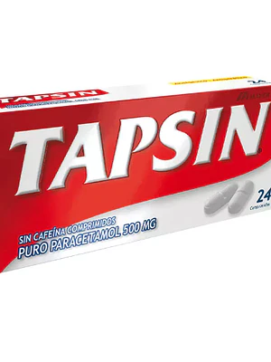 Tapsín Paracetamol 500 mg  24 Comprimidos.