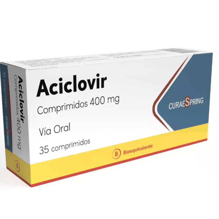 Aciclovir (B) 400 mg 35 Comprimidos. MDC 1