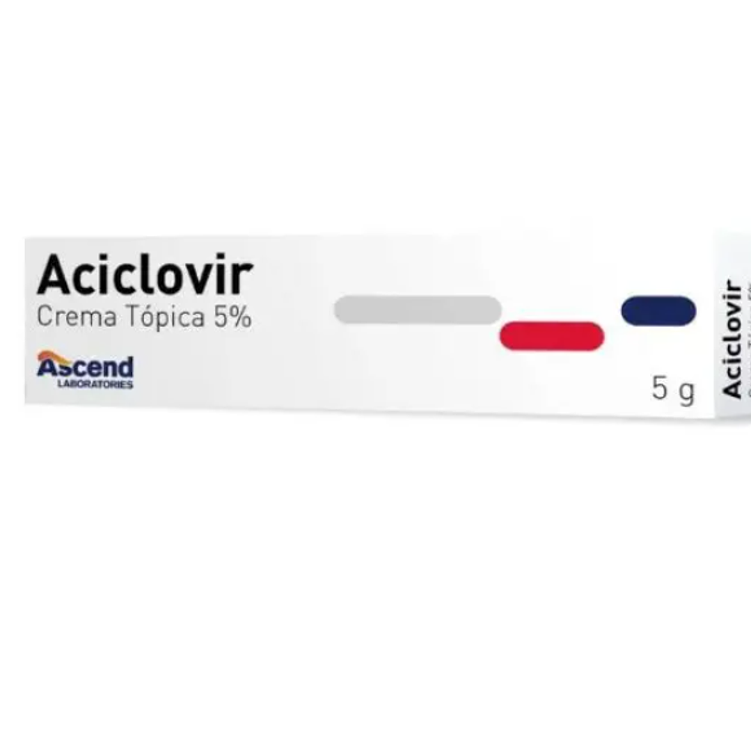 Aciclovir Crema tópica 5 % 5 g. Ascend 1