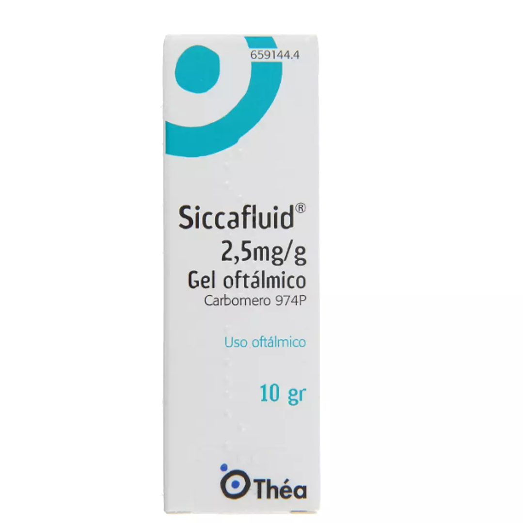 Siccafluid Gel oftálmico 2,5 mg/g  10 g. 1