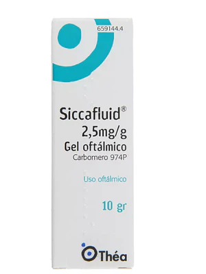 Siccafluid Carbomero 974P Gel oftálmico 10 g.