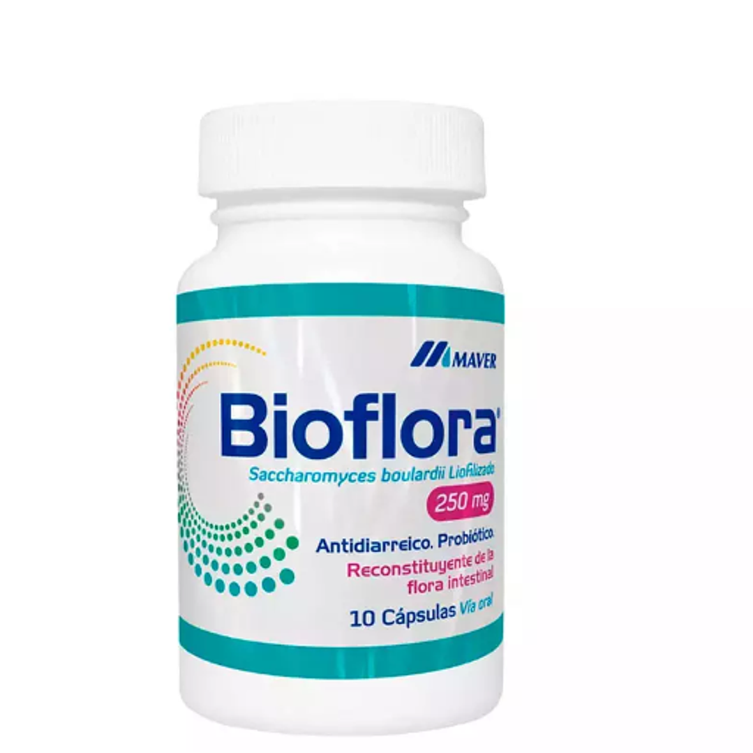 Bioflora 250 mg 10 Cápsulas. 1