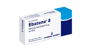 Ebatene Tiocolchicósido 8 mg 20 Comprimidos.