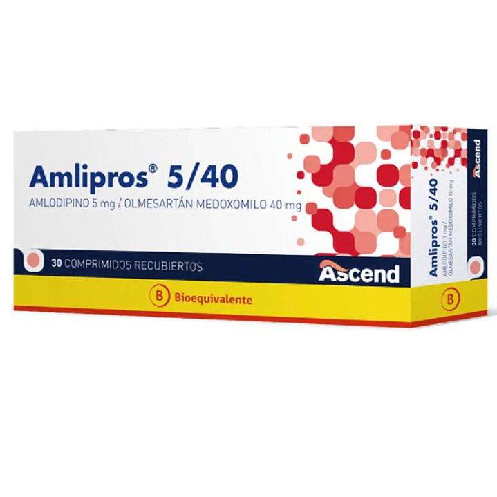 Amlipros (B)  5/40 mg 30 Comprimidos recubiertos. 1