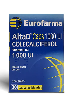 AltaD Colecalciferol 1000 UI 30 Cápsulas blandas.