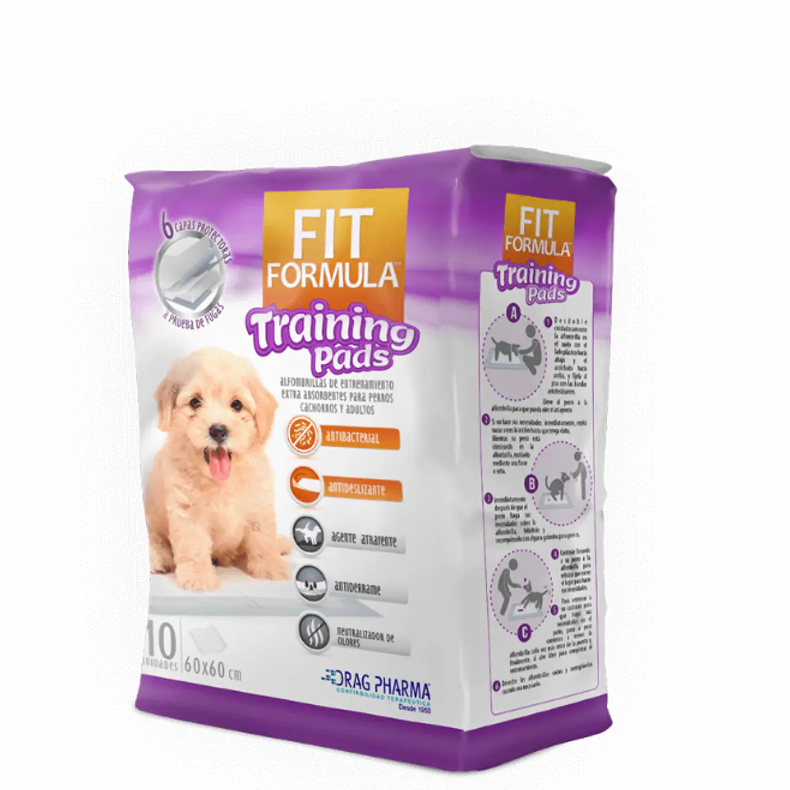 Sabanillas de entrenamiento Fit Fórmula 60x60, 10 Unidades.  1