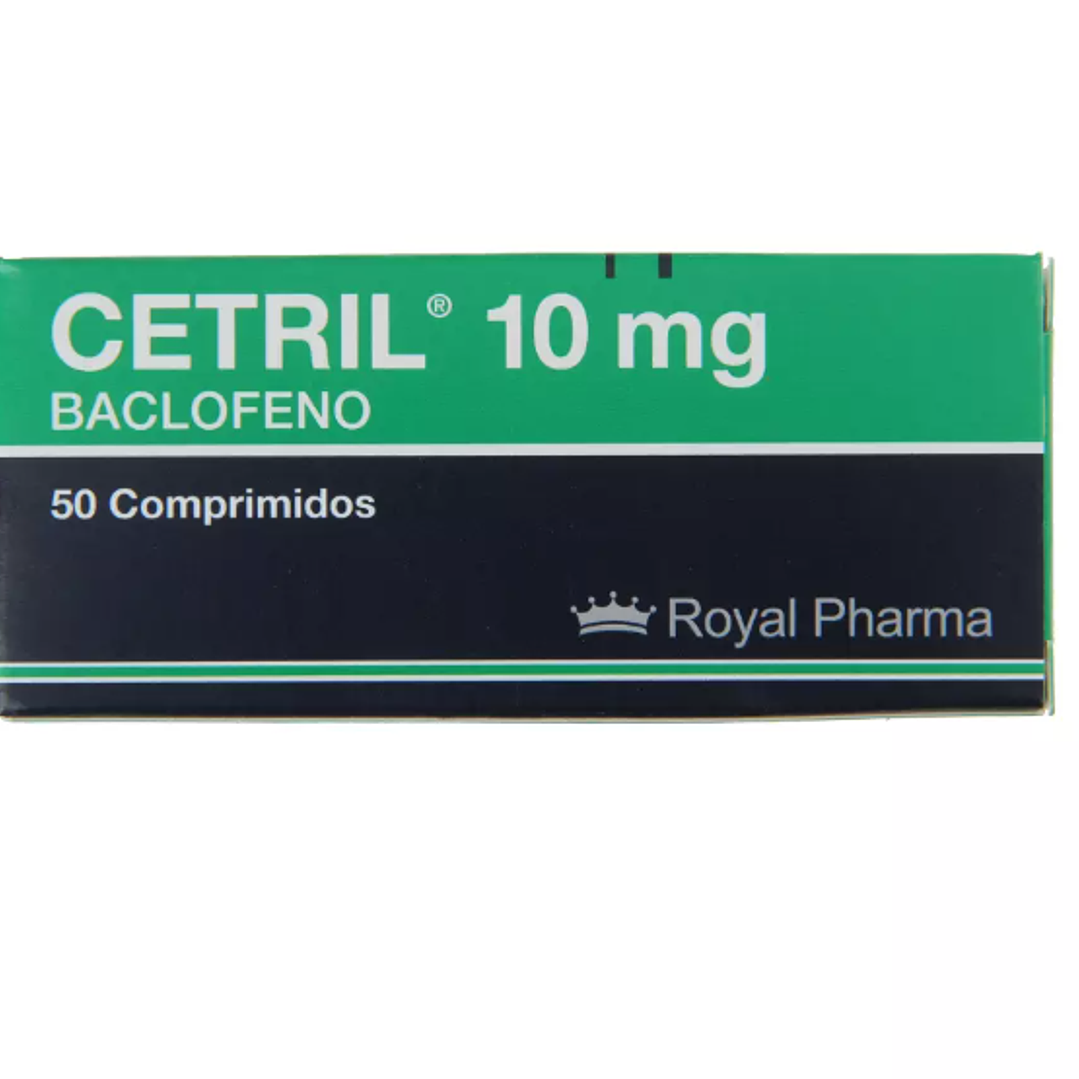 Cetril Baclofeno 10 mg 50 Comprimidos. 1