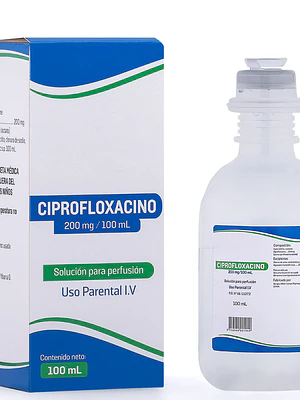 Ciprofloxacino 200 mg Solución para perfusión 100 ml.