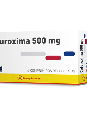 Cefuroxima (B)  500 mg 14 Comprimidos recubiertos.