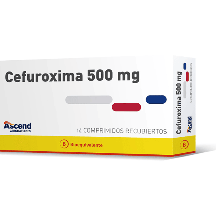 Cefuroxima (B)  500 mg  14 Comprimidos. 1