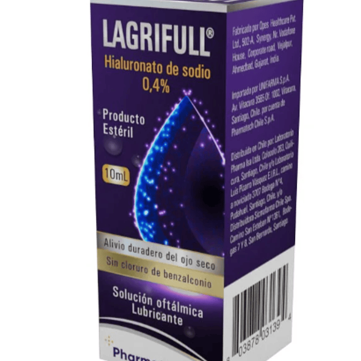 Lagrifull Hialurinato de sodio 0,4 % Solución oftálmica 15 ml. 1