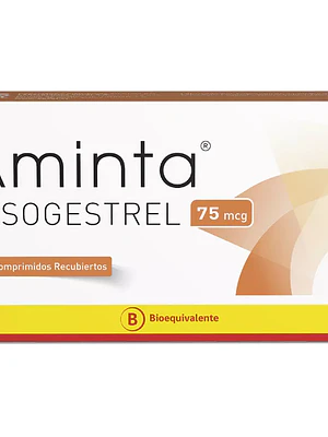 Aminta (B) Desogestrel 75 mcg 28 Comprimidos recubiertos.