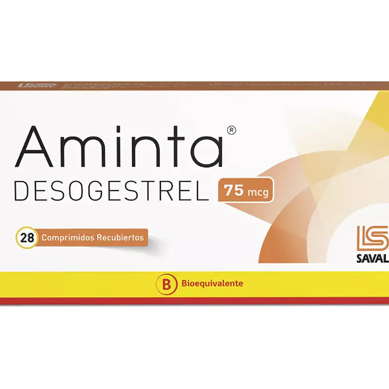 Aminta (B) Desogestrel 75 mcg 28 Comprimidos recubiertos. 1
