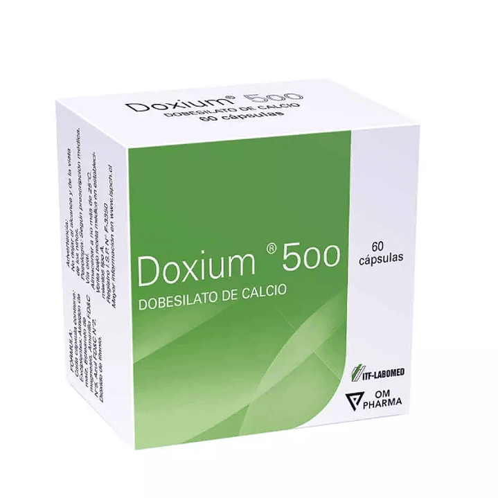 Doxium Dobesilato de calcio 500 mg 60 Cápsulas. 1