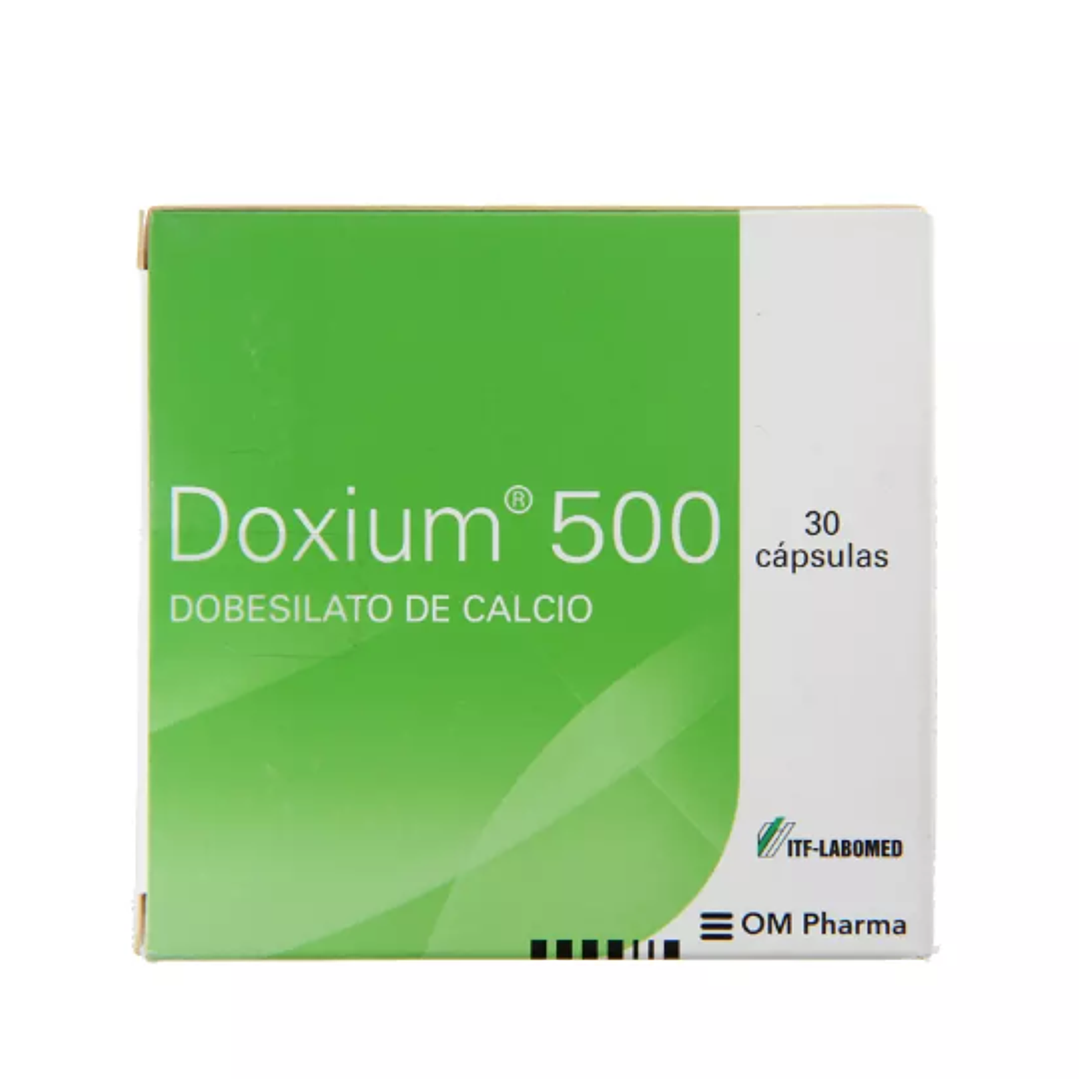 Doxium Dobesilato de calcio 500 mg 30 Cápsulas. 1