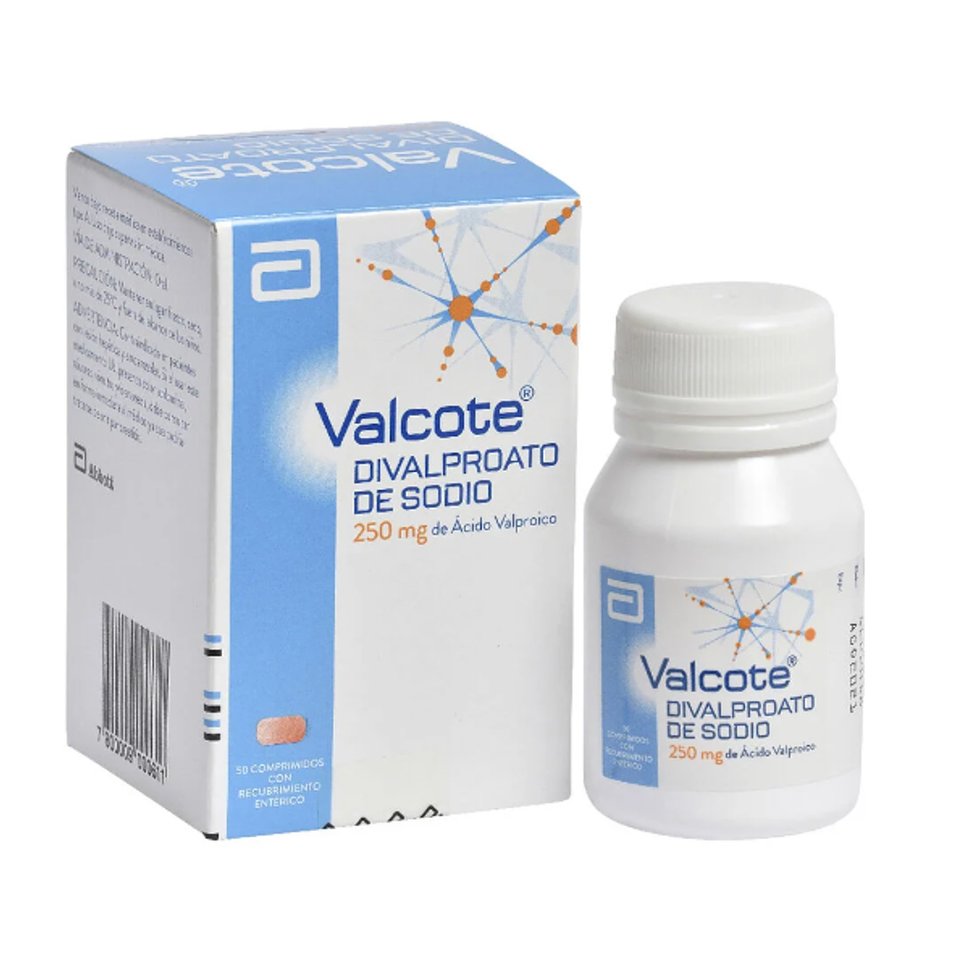 Valcote Divalproato de sodio 250 mg 50 Comprimidos recubiertos. 1