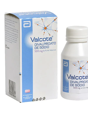 Valcote Ácido valproico 500 mg 50 Comprimidos.