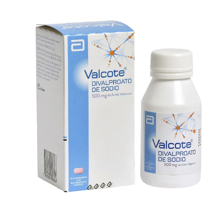 Valcote Ácido valproico 500 mg 50 Comprimidos. 1