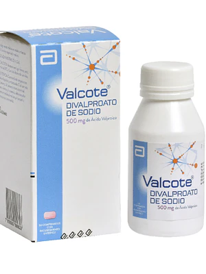 Valcote Ácido Valproico 500 mg 20 Comprimidos recubiertos.