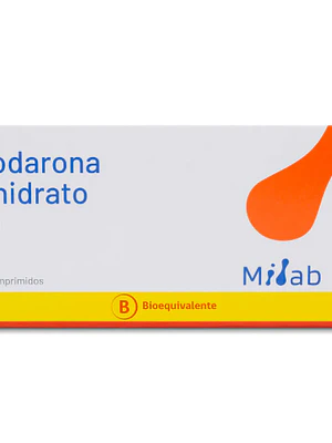 Amiodarona Clorhidrato (B) 200 mg 20 Comprimidos.