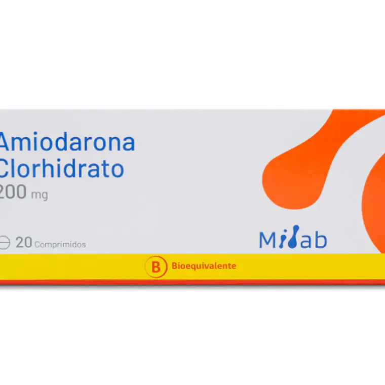 Amiodarona Clorhidrato (B) 200 mg 20 Comprimidos. 1
