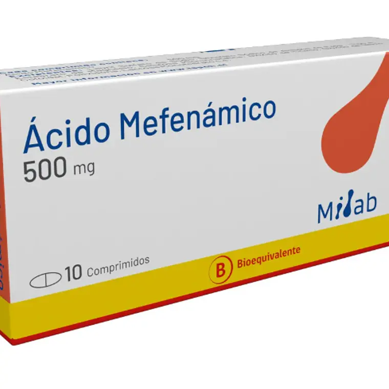 Ácido Mefenámico (B) 500 mg 10 Comprimidos. Mintlab 1