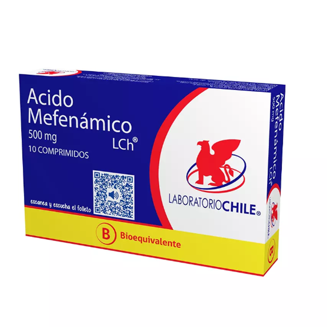  Ácido Mefenámico (B) 500 mg 10 Comprimidos. 1