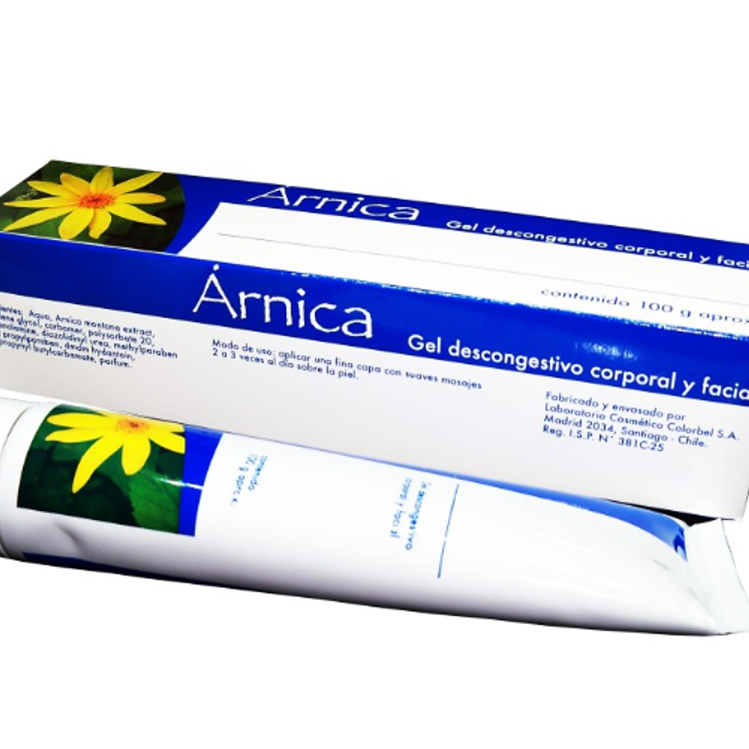 Arnica Gel descongestivo corporal y facial 100 mg. Green Medical  1