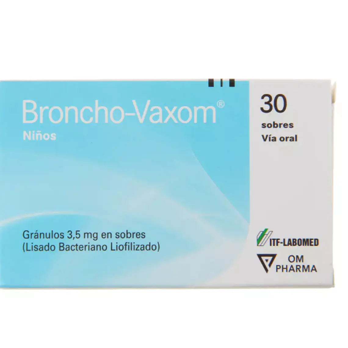 Broncho-Vaxom Pediátrico 3,5 mg Polvo para solución oral 30 Sobres. 1