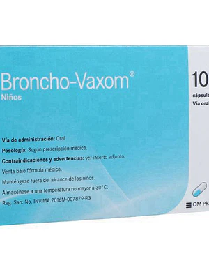 Broncho-Vaxom Pediátrico 3,5 mg 10 Cápsulas.
