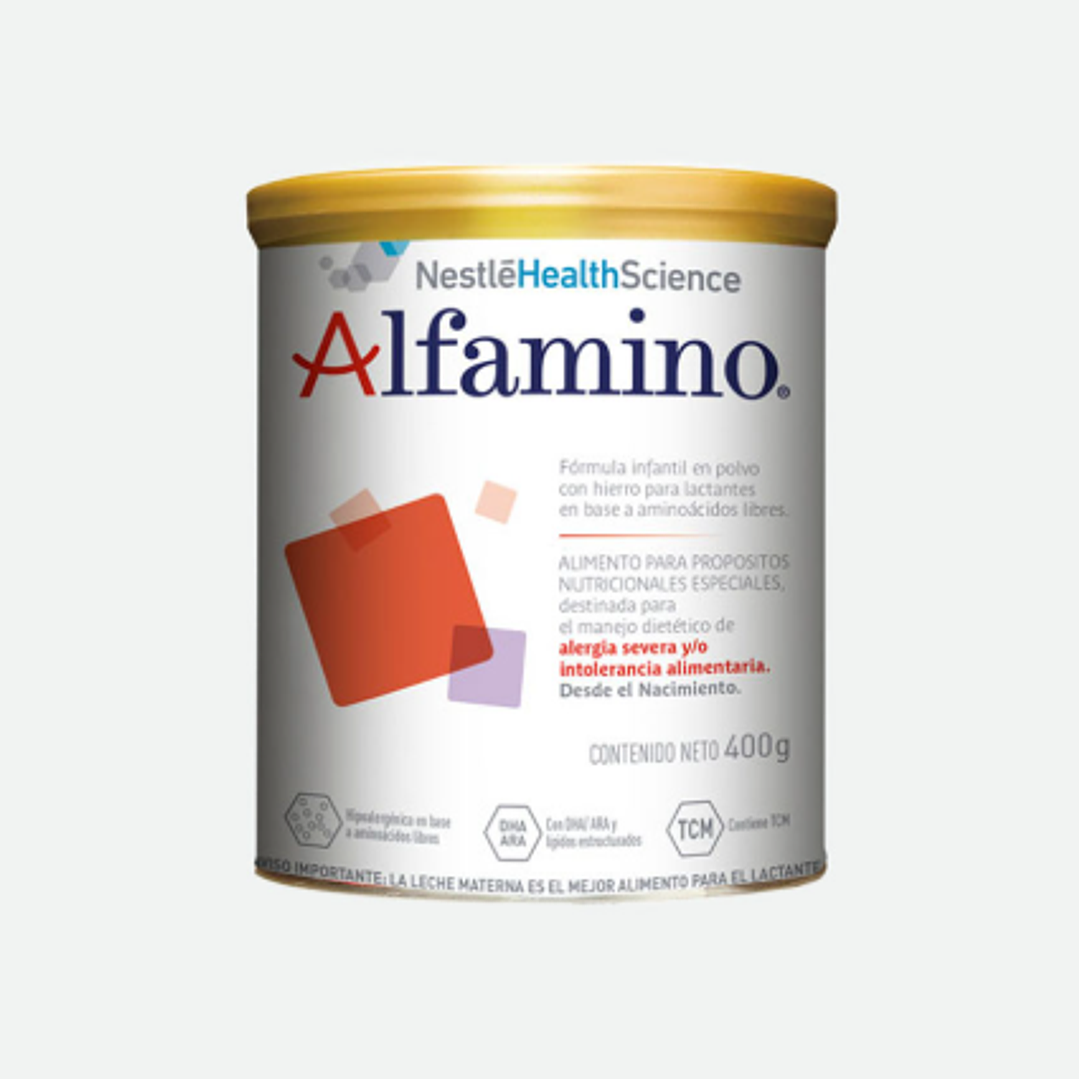 Alfamino Fórmula en polvo para láctantes 400 g. Nestlé Health Science 1