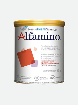 Alfamino Fórmula en polvo para láctantes 400 g. Nestlé Health Science