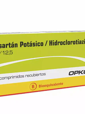 Losartán potásico/ Hidroclorotiazida 50/12,5 mg 30 Comprimidos recubiertos. Opko