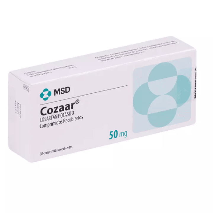 Cozaar Losartán 50 mg 30 Comprimidos recubiertos. 1