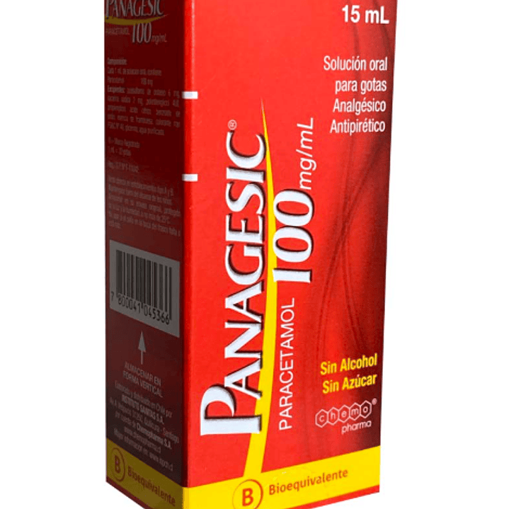 Panagesic (B) Paracetamol  100 mg /ml Gotas 15 ml. 1