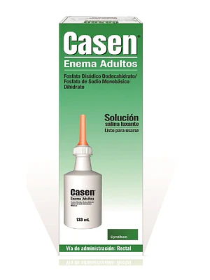 Casen Enema Adulto Solución salina laxante 133 ml.
