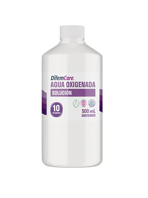 Agua Oxigenada 10 Volúmenes Solución 500 ml.