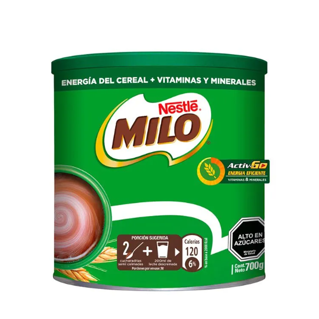 Milo Activ-Go Polvo chocolate 700 g. Nestlé 1