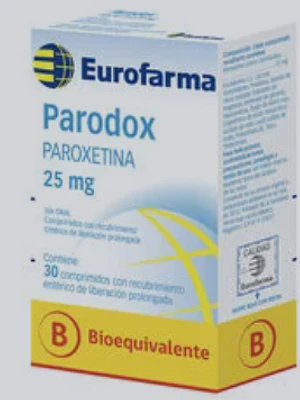 Parodox LP (B) Paroxetina 25 mg 30 Comprimidos de liberación prolongada.