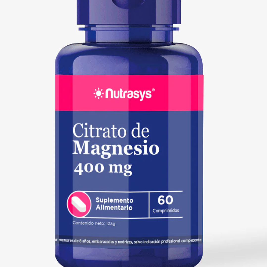 Citrato de magnesio 400 mg 60 Comprimidos. Nutrasys. 1