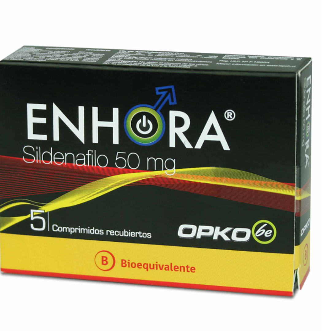 Enhora comprimidos 100 mg por  5 Opko (Be) (Sildenafil) 1