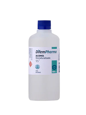 Alcohol Desnaturalizado 95 % 500 ml. Difem