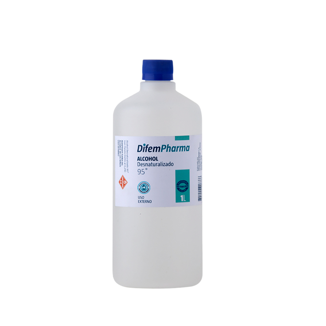 Alcohol desnaturalizado 95 % 1000 ml. Difem  1