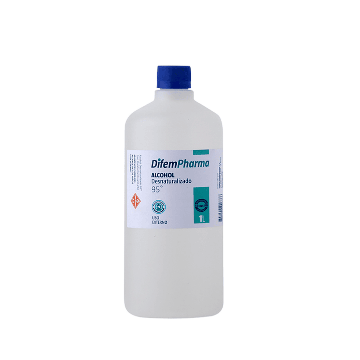 Alcohol desnaturalizado 95 % 1000 ml. Difem  1