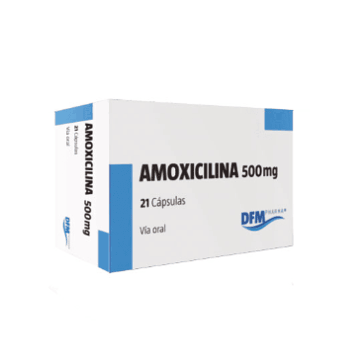 Amoxicilina 500 mg 21 Cápsulas. Difem 1