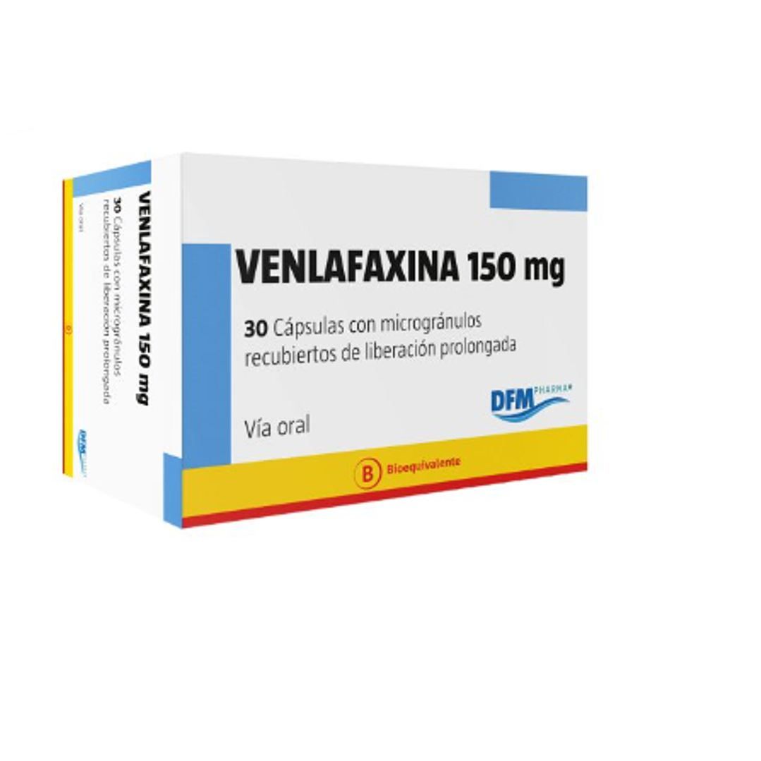 Venlafaxina 150 mg 30 Comprimidos de liberación prolongada. Difem 1