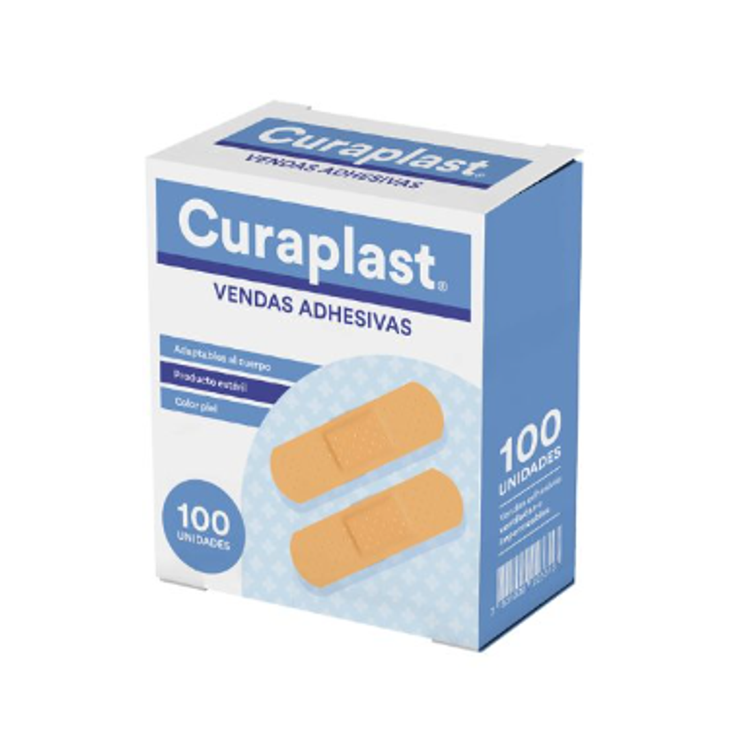 Curaplast Vendas adhesivas normales 100 unidades. Difem 1