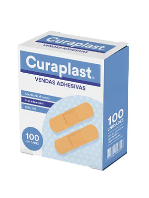 Curaplast Vendas adhesivas normales 100 unidades. Difem
